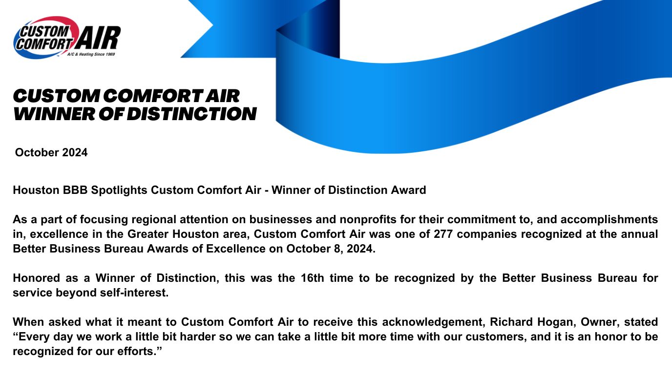 Custom Comfort Air Winner